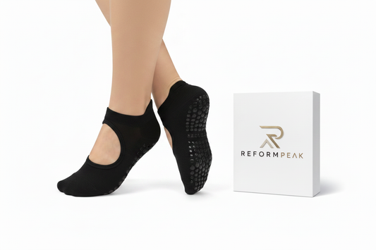 Black Open-Instep Socks with ReformPeak Box